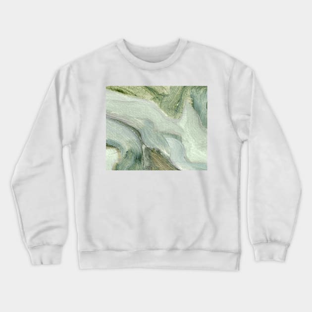 Mint Green Abstract Art Crewneck Sweatshirt by Go Abstract Art